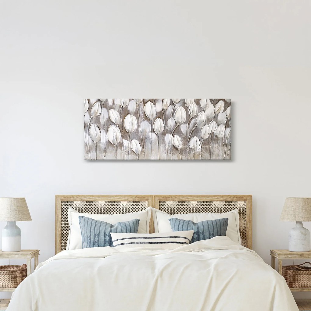 Kép - Strukturált tulipánok (120x50 cm)