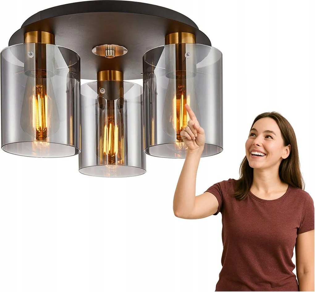 Mennyezeti lámpa Sardo SPL-5581-3SC-BRO-SG Italux