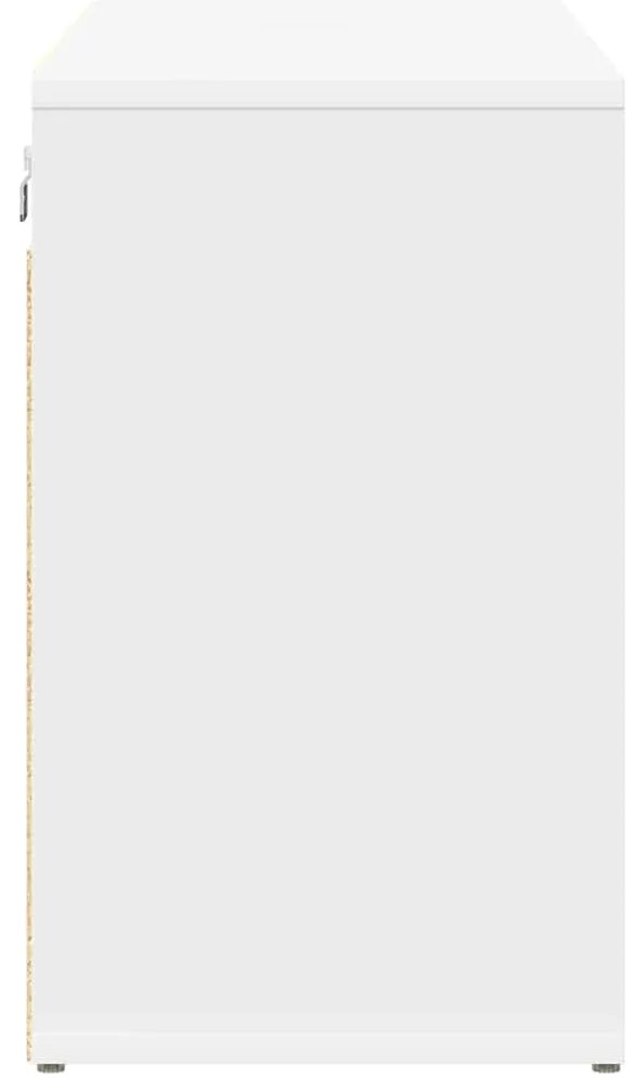 Cipősszekrény polcokkal Fehér 103 x 30 x 51 cm Faanyag