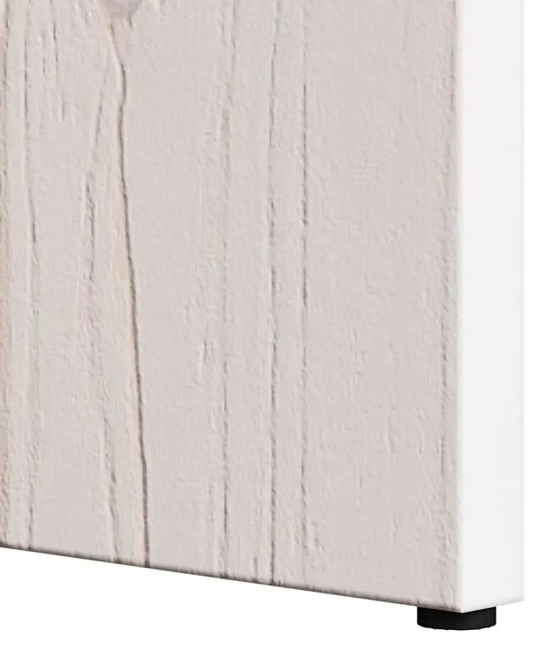 Dohányzóasztal 2 pcs Fehér 49 x 49 x 28 cm Tömör fenyőfa