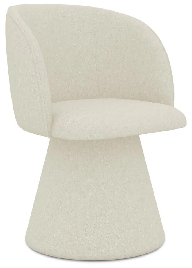 Krémszínű kárpitozott étkezőfotel Maia – Makamii