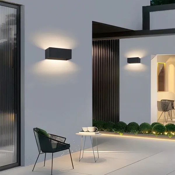 Brilagi - LED kültéri fali lámpatest DONNANI LED/7W/230V 20 cm fekete IP44