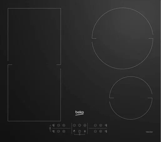 Főzőlap Beko fekete 58x51 cm HII64200FMT