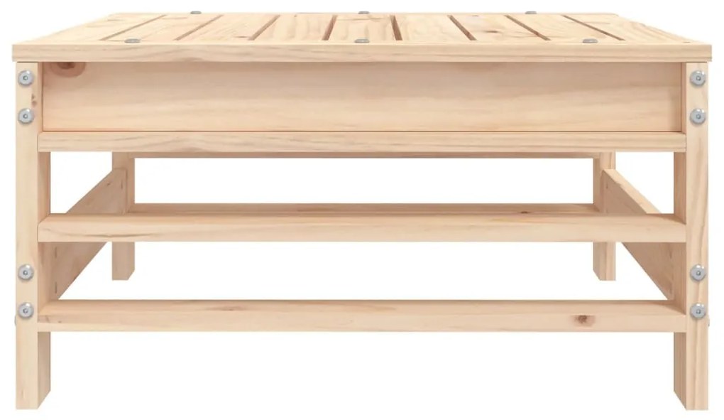 Tömör fenyőfa kerti lábzsámoly