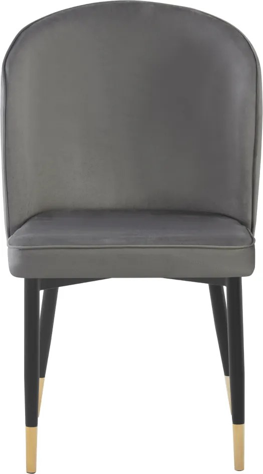 Étkezőszék, szürke Velvet szövet/fekete, UDAJA