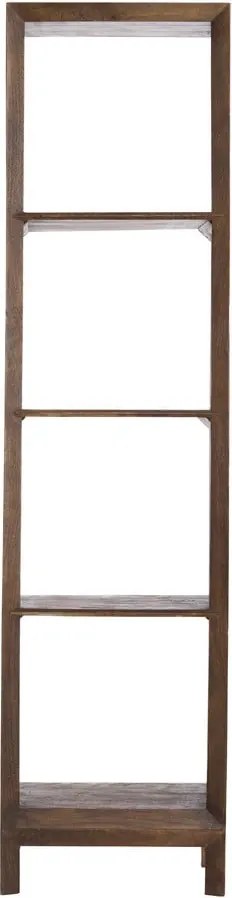 Natúr színű mangófa könyvespolc 48x190 cm Sondrio – Light &amp; Living