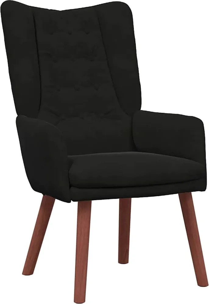 vidaXL karosszék Fekete 63 x 67 x 94 cm Bársony