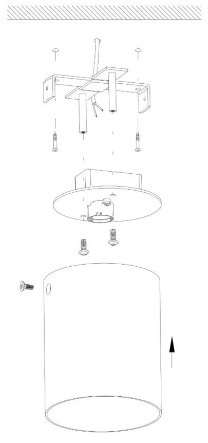 Eglo Polasso 94503 mennyezetlámpa, 3,3W LED, 340 lm, 3000K