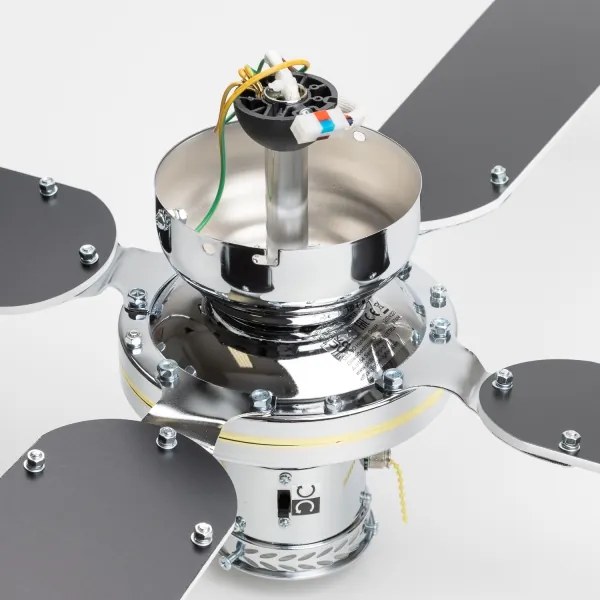 ZEVENTI - Mennyezeti ventilátor NAVAGIO 1xE27/60W/230V fekete/fehér