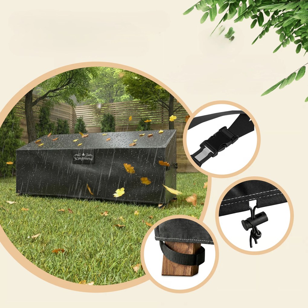 Deuba Kerti pad védőhuzat 163x66x63/89 cm - antracit