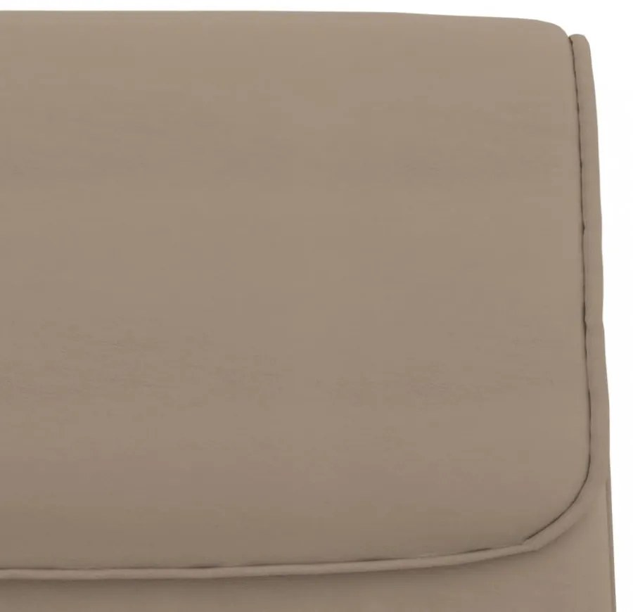 kávészínű műbőr pad 100 x 64 x 80 cm