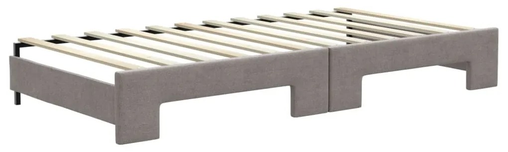 tópszínű kihúzható szövet heverő 100 x 200 cm