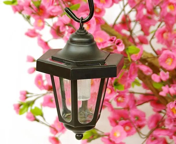 GARTHEN Kerti napelemes LED lámpás 14 x 14 x 67,5 cm