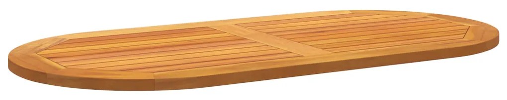 Asztallap 110x55x2,2 cm Ovális Tömör Fa Akácfa