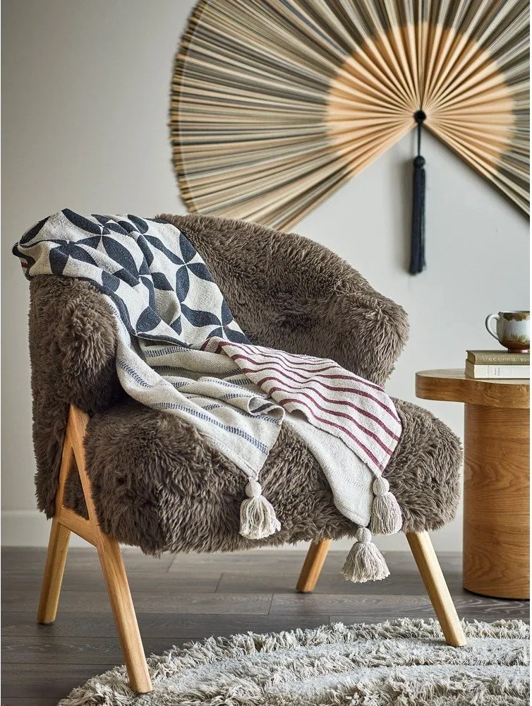 Pamutkeverék takaró 130x155 cm Forma – Bloomingville