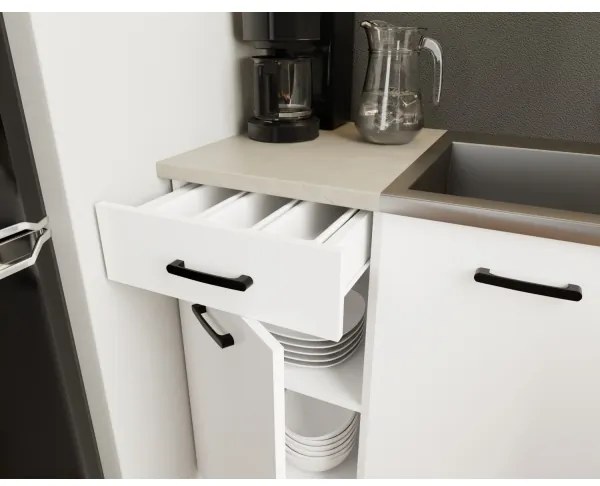 ARLEN 180 cm fehér konyhabútor