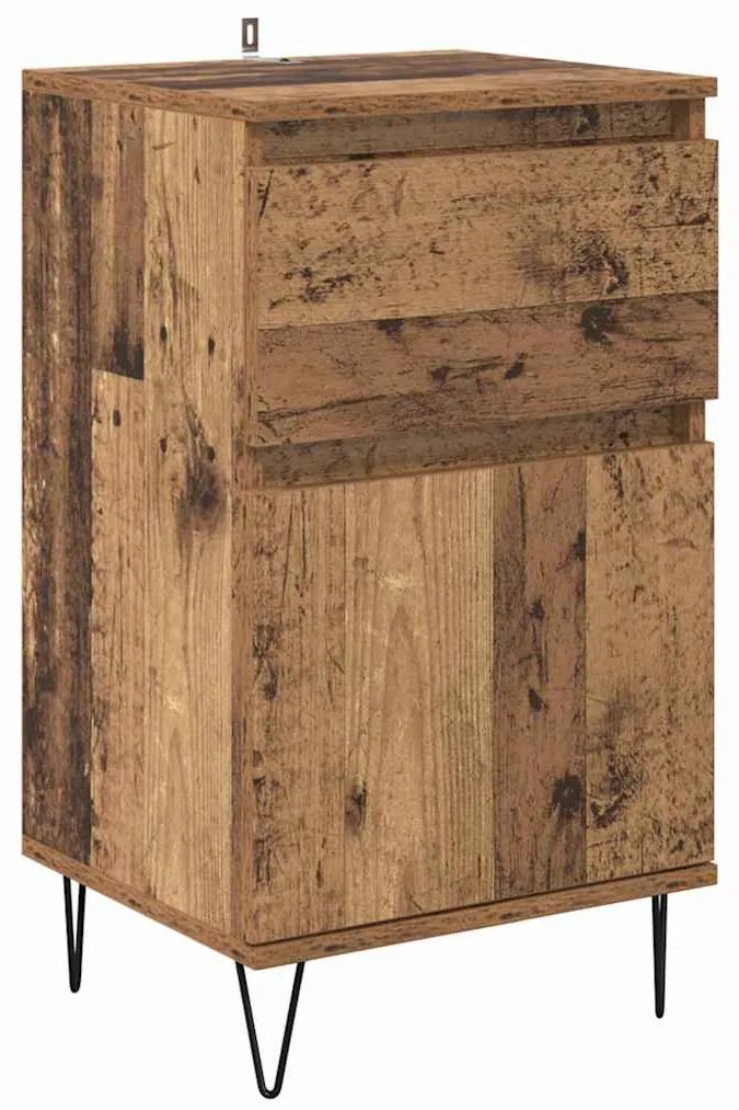 Széf fiókkal Régi fa 35 x 40 x 70 cm Faanyag