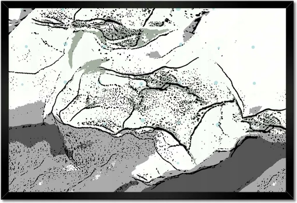 Poszterek keretben 60x40 Absztrakt Természetes mousse