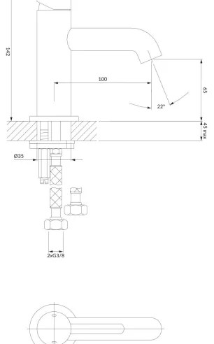 OMNIRES Y1210CR - Mosdócsap Y 14,2 cm fényezett króm