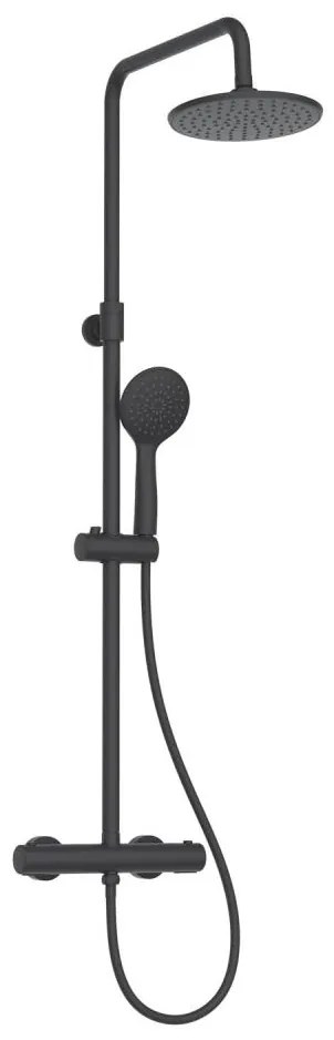 BATH DELUXE 31-130-41-02-02 - Zuhanygarnitúra csappal HOUSTON matt fekete