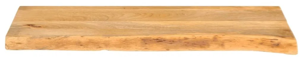 tömör mangófa természetes élű asztallap 70 x 30 x 2,5 cm