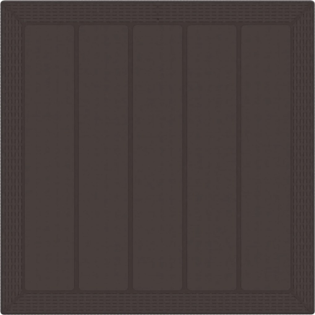 vidaXL Kert étkező szett 5 pcs Barna Polipropilén