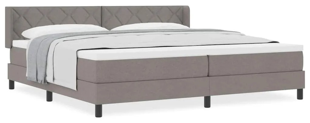 Boxspring ágy matraccal matracmal Tópszínű 200 x 200 cm