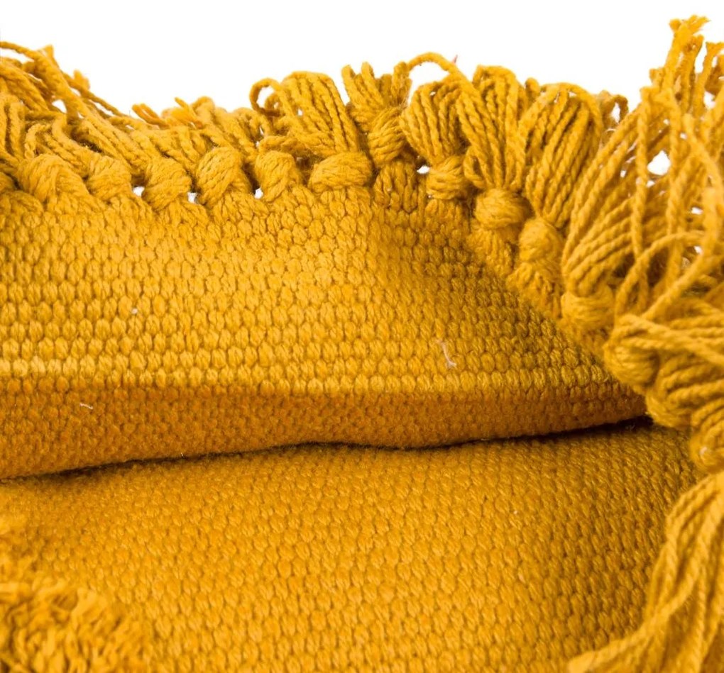 Rombusz mintás szőnyeg, 120x170 cm, okkersárga - ALI