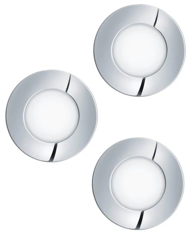 Eglo Eglo 98635 - KÉSZLET 3x LED Fürdőszobai lámpa FUEVA 1xLED/2,8W/230V IP44 króm EG98635