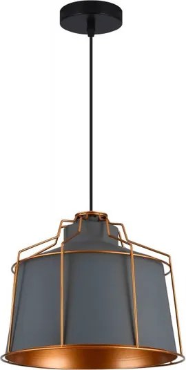 Lámpa Mennyezeti lámpatest GOA, 3550,AC220-240V,50/60Hz,1*E27,IP20,átmérő 32cm,egyes, szürke