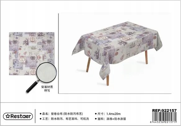 Abrosz vízálló asztalra tengerész minta