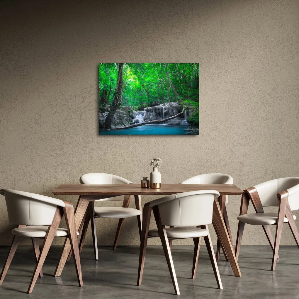 Kép - Erawan vízesés, Kanchanaburi, Thaiföld (70x50 cm)
