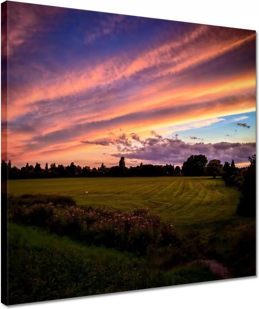 Vászonkép 40x40 Naplementekor az égbolt