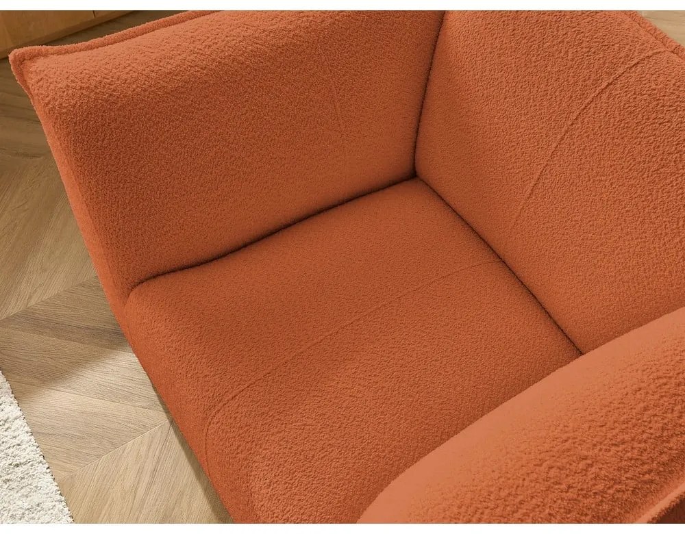 Narancssárga buklé fotel Giorgia – Bobochic Paris