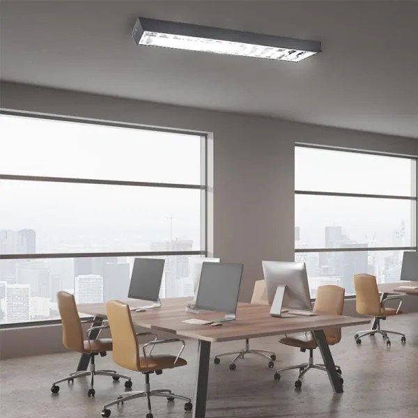 Fénycsöves lámpa T8 2xG13/18W/230V 120 cm fekete