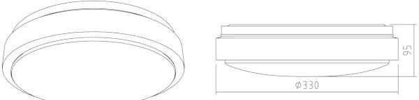 APLED - LED Mennyezeti lámpa LENS R TRICOLOR LED/18W/230V IP41 1210lm