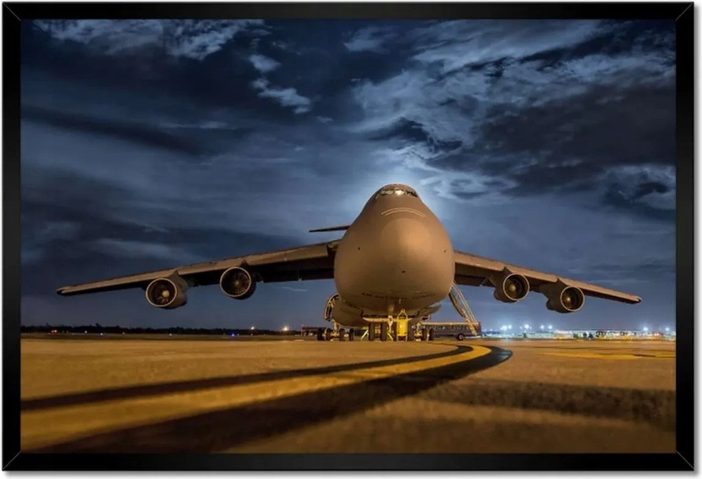 Plakátok keretben 60x40 Nagy repülőgép repülőtér