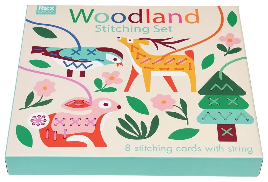 Kreatív készlet Stitching set Woodland – Rex London