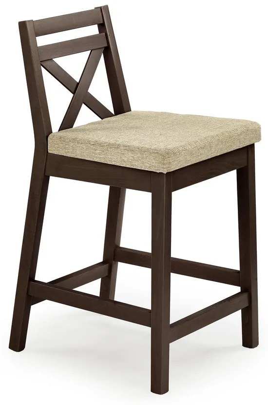 Borys bárszék, bézs / sötét dió