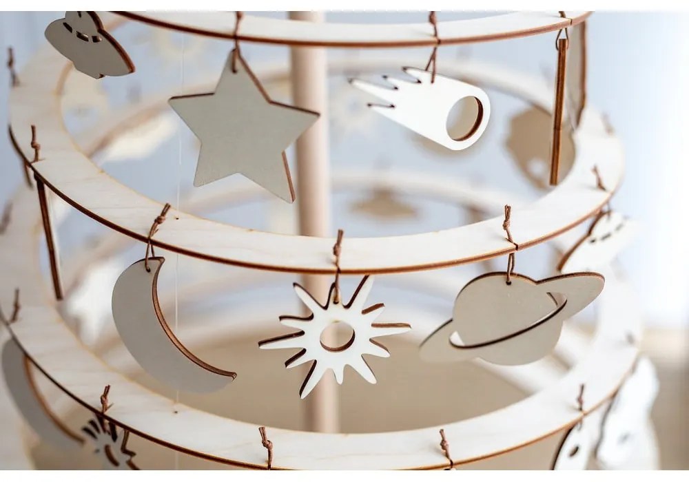 Medium 8 db-os fa karácsonyi dekoráció készlet - Spira