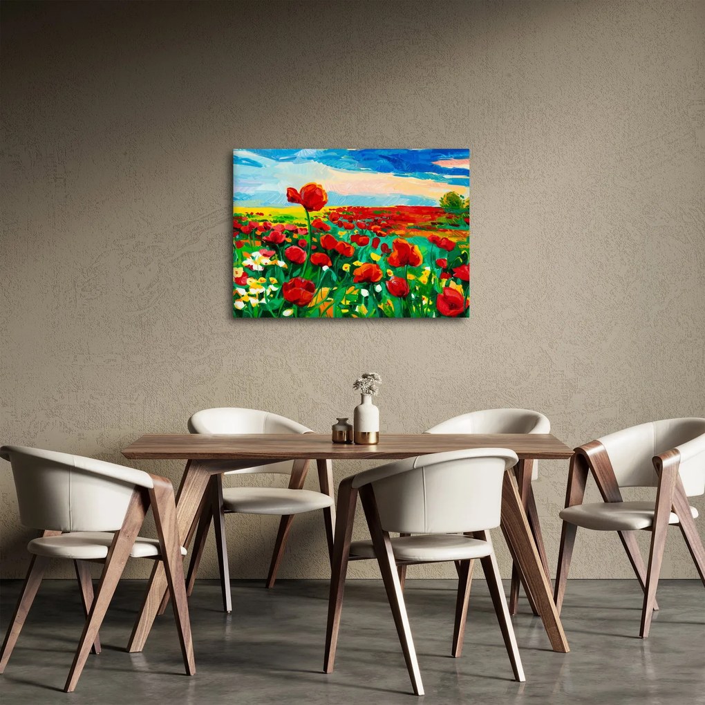 Kép egy mező mákkal (70x50 cm)