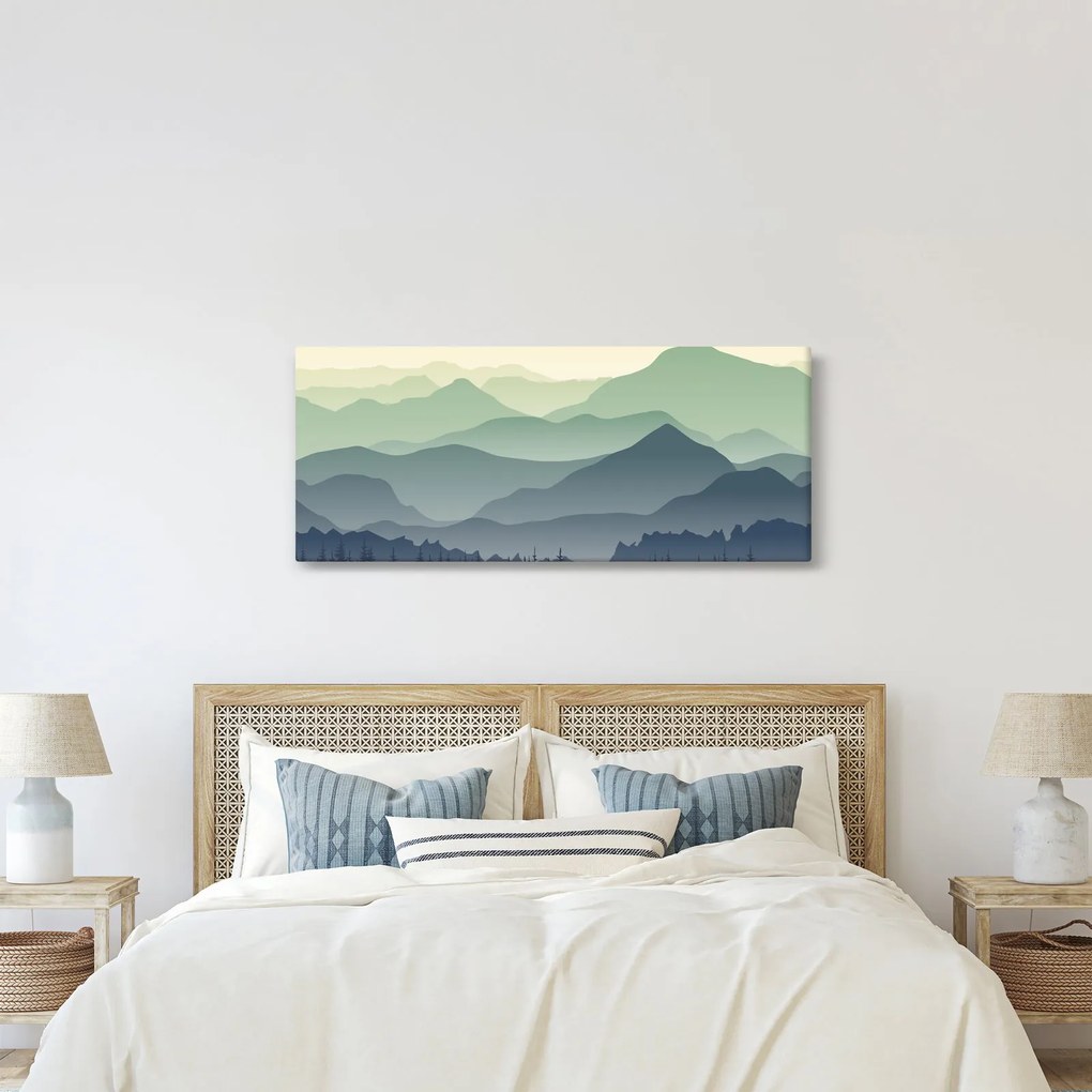 Kép - Forest Mountain (120x50 cm)
