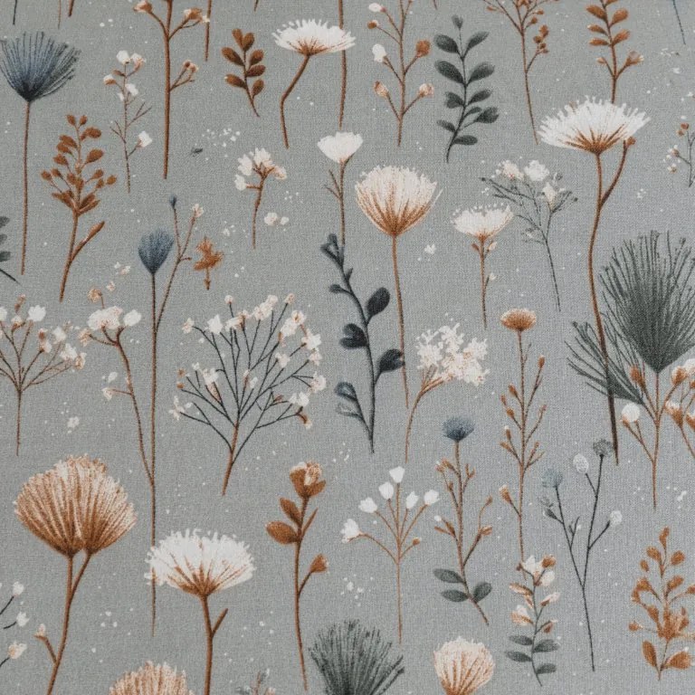 Mikroszálas ágyneműhuzat BOTANIC FIELD szürke Ágyneműhuzat mérete: 70 x 90 cm | 140 x 200 cm