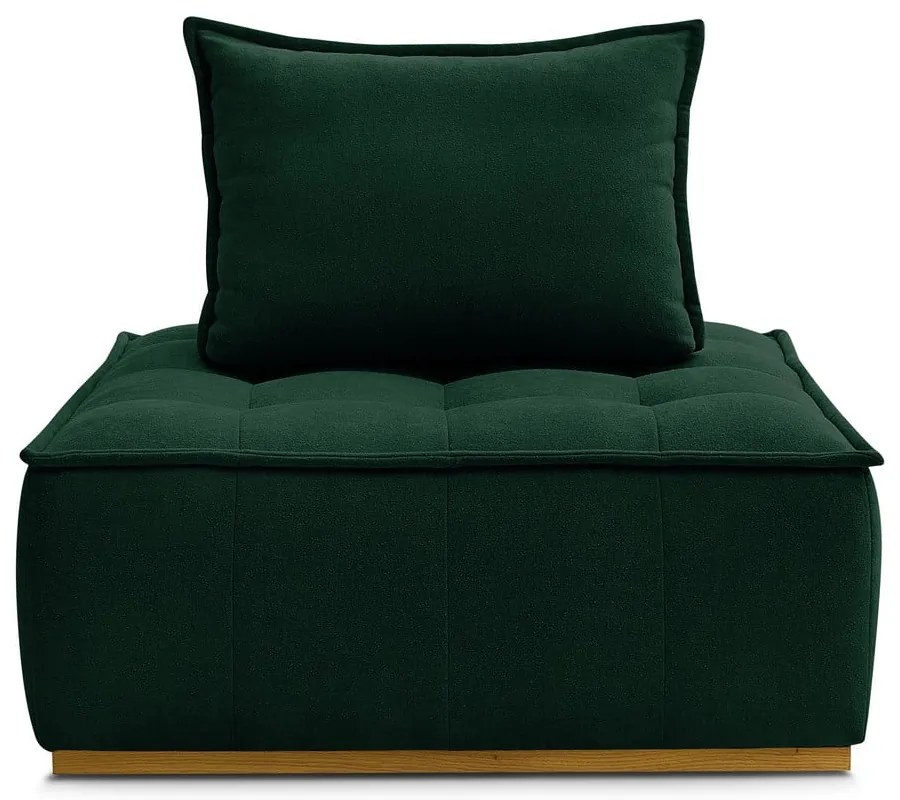 Sötétzöld zsenília fotel Elisa – Bobochic Paris