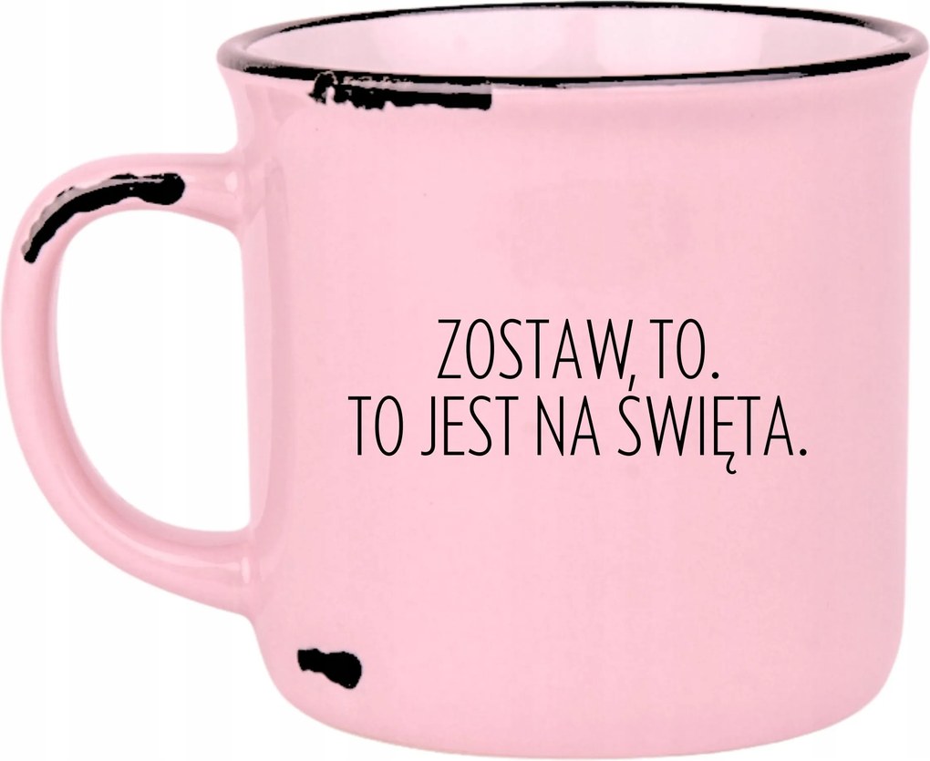 Rózsaszín Retro Bögre Vicces Anyák Napjára, Hagyd Ezt Az Ünnepekre.