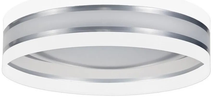 LED Dimmelhető mennyezeti lámpa SMART CORAL LED/24W/230V fehér/ezüst + távirányító