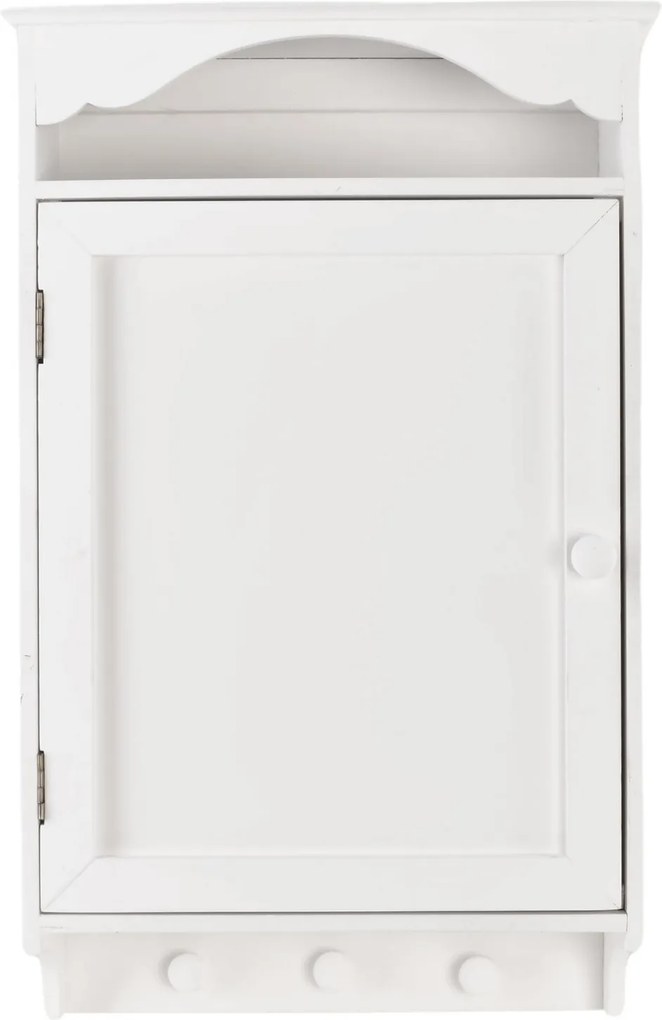 Dekoratív Doboz Kulcstartó Szekrény Akasztó Fehér 36x13x52 cm rendszerező