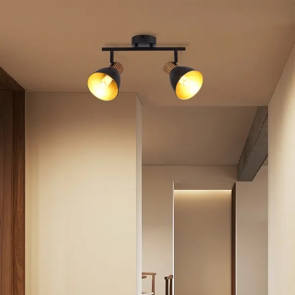 Brilagi - ODENSE spotlámpa 2xE14/10W/230V fa/fekete