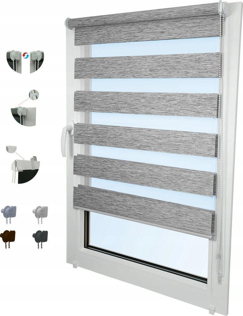 Roló Éjjel-nappal Méretre 50x220 cm Prémium Színek Nagy Szövetválaszték