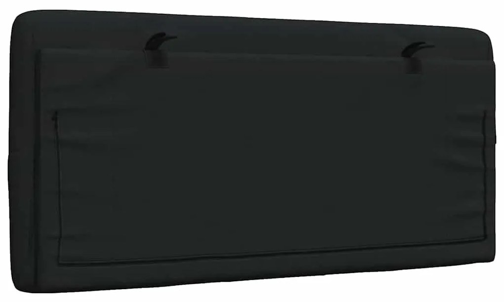 fekete szövet fejtámla párna 100 cm